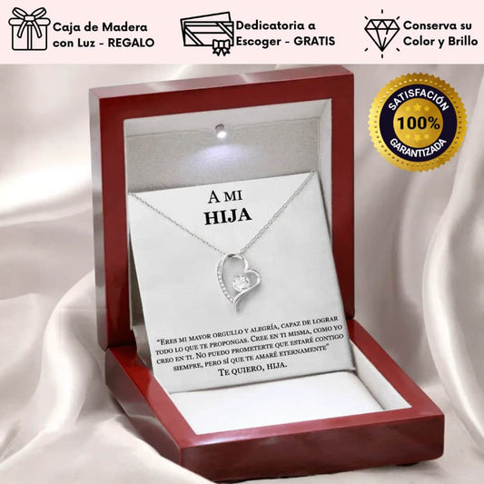Collar Amor Eterno™ Caja con Luz y Dedicatoria